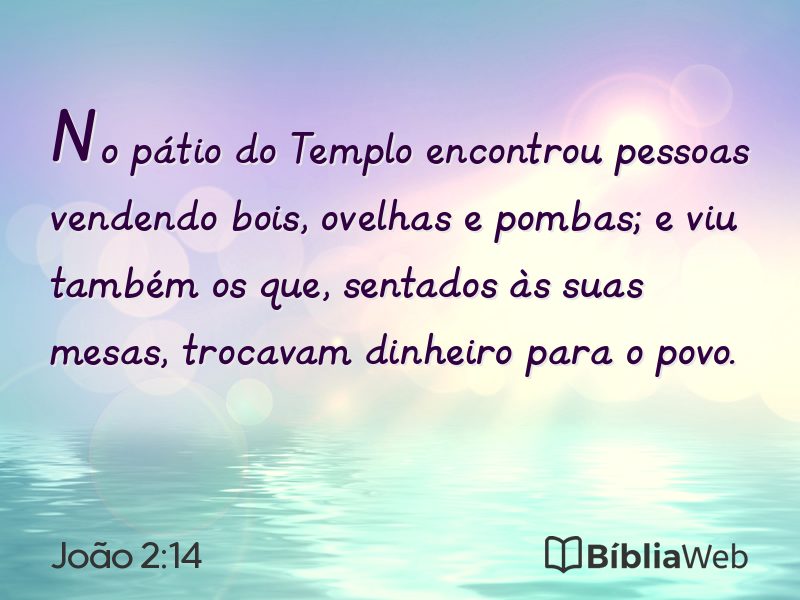 João 2:14 em imagem para compartilhar