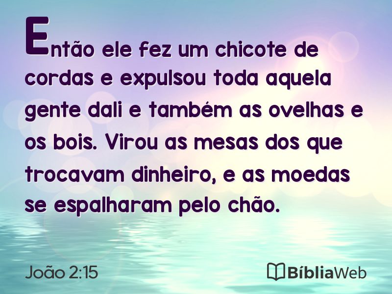 João 2:15 em imagem para compartilhar