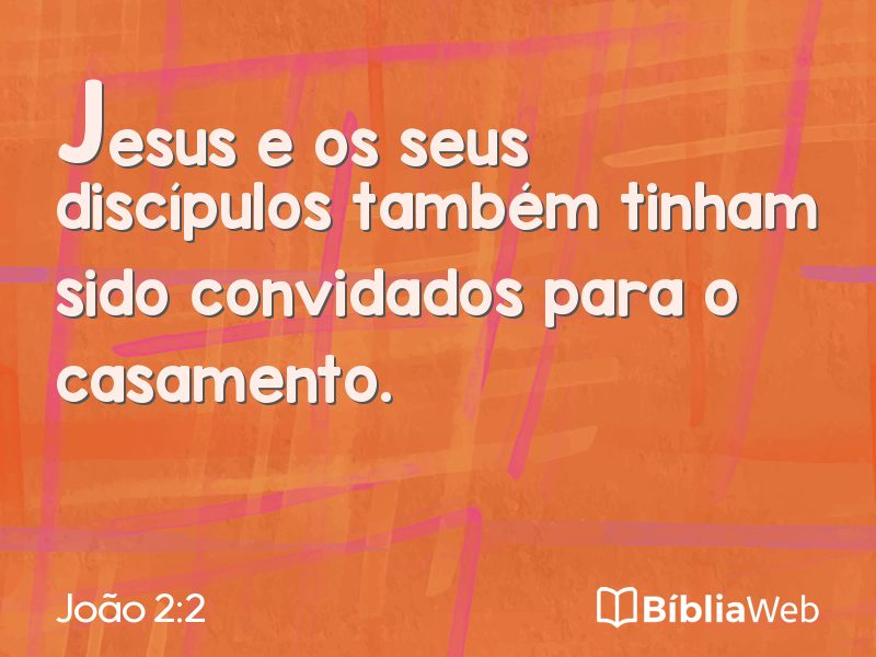 João 2:2 em imagem para compartilhar