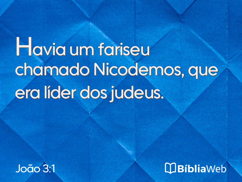 João 3:1 em imagem para compartilhar