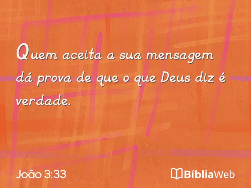João 3:33 em imagem para compartilhar