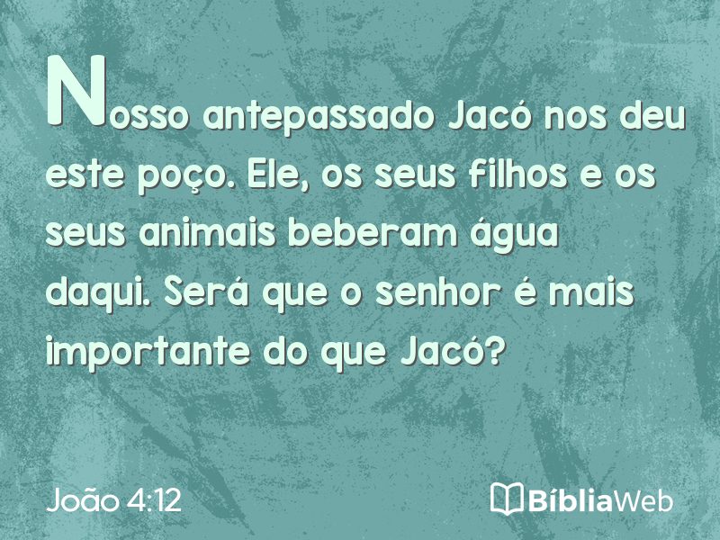 João 4:12 em imagem para compartilhar