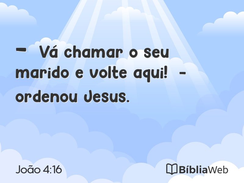 João 4:16 em imagem para compartilhar