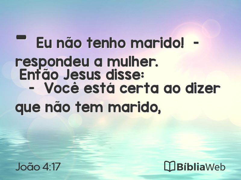 João 4:17 em imagem para compartilhar