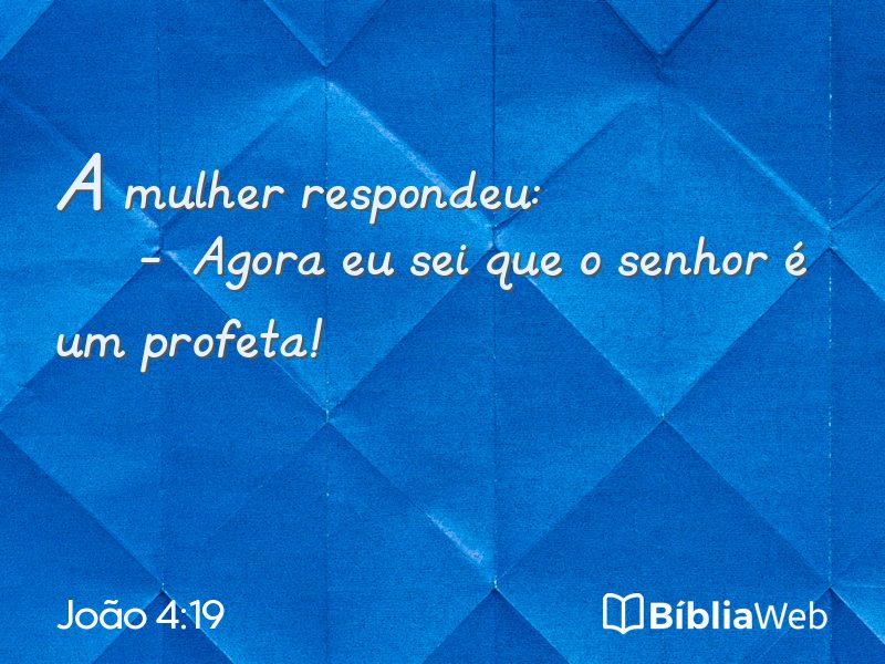 João 4:19 em imagem para compartilhar