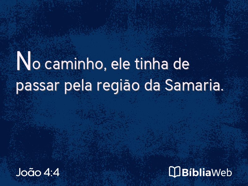 João 4:4 em imagem para compartilhar