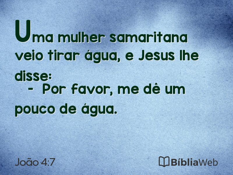 João 4:7 em imagem para compartilhar