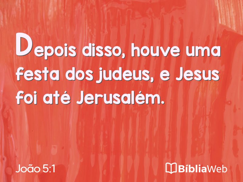 João 5:1 em imagem para compartilhar
