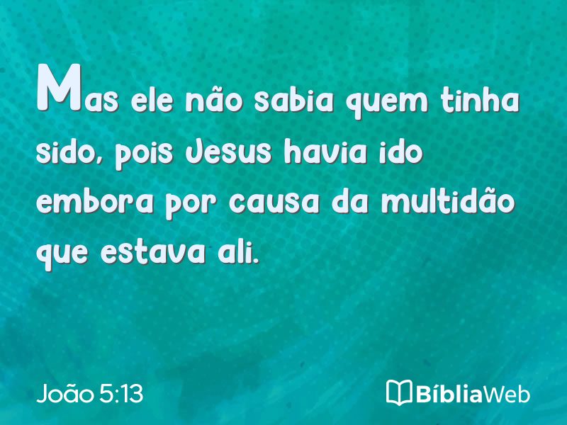 João 5:13 em imagem para compartilhar