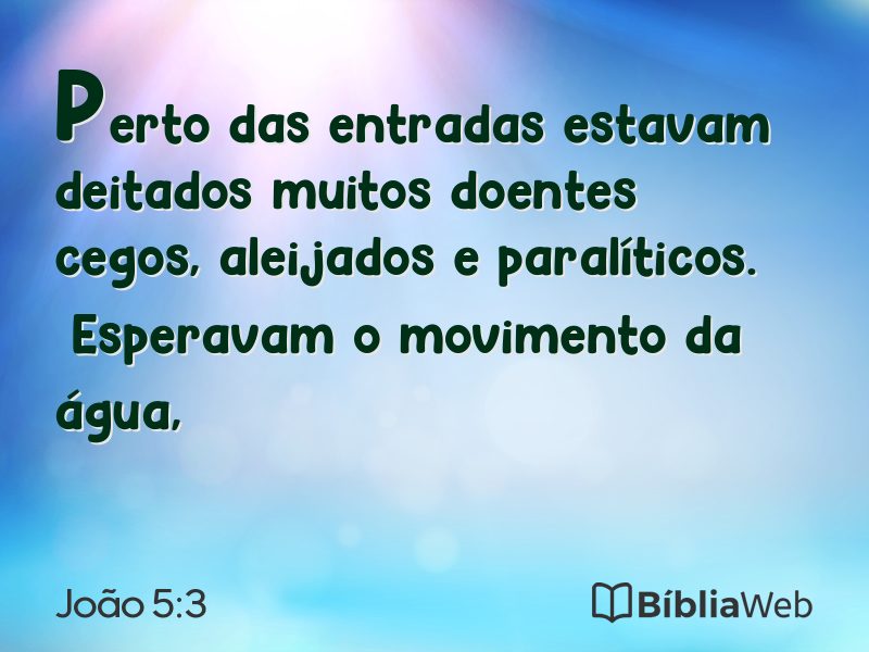 João 5:3 em imagem para compartilhar