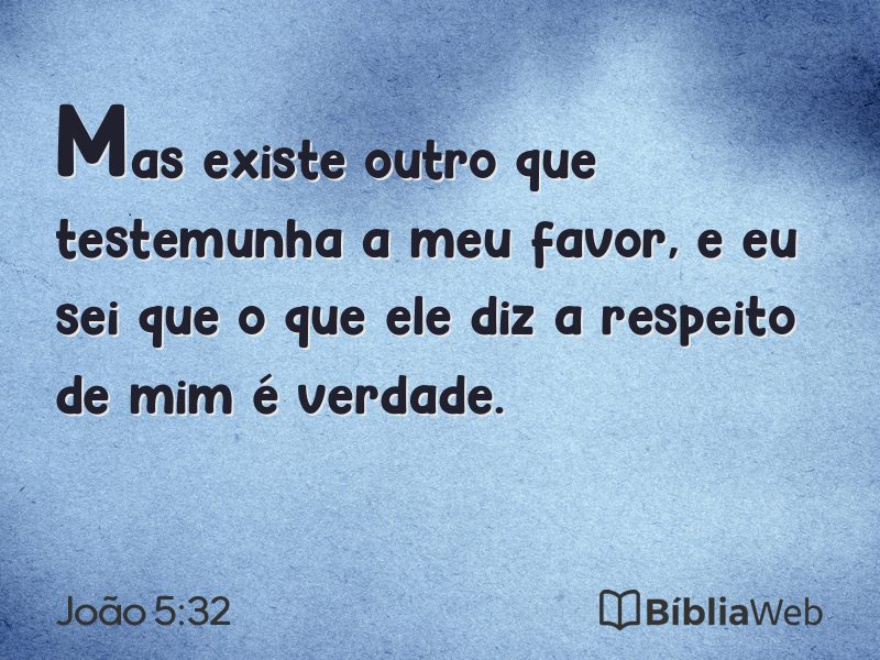 João 5:32 em imagem para compartilhar
