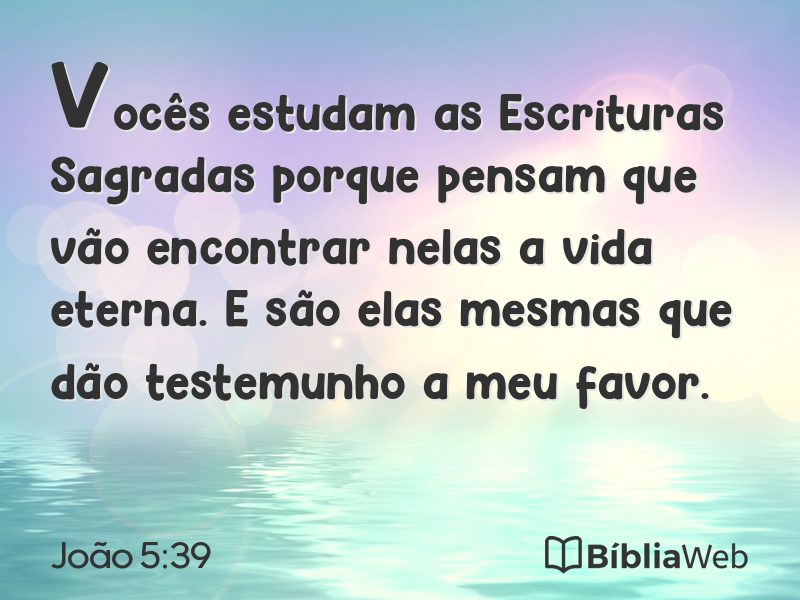 João 5:39 em imagem para compartilhar