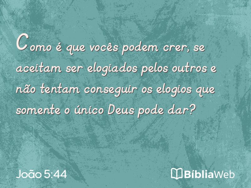 João 5:44 em imagem para compartilhar