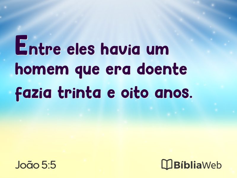 João 5:5 em imagem para compartilhar