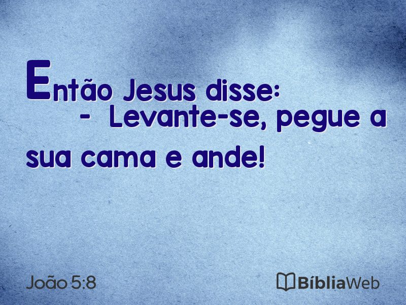 João 5:8 em imagem para compartilhar