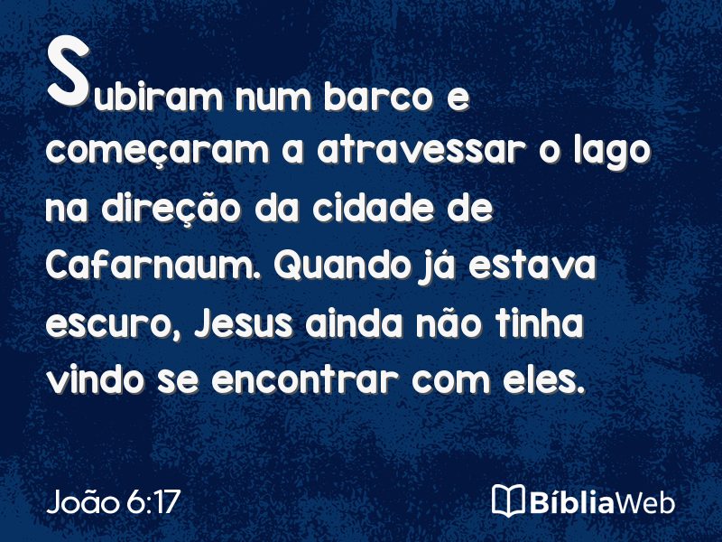 João 6:17 em imagem para compartilhar