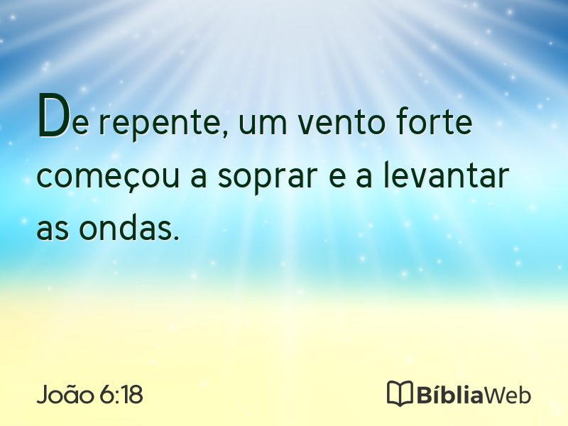 João 6:18 em imagem para compartilhar