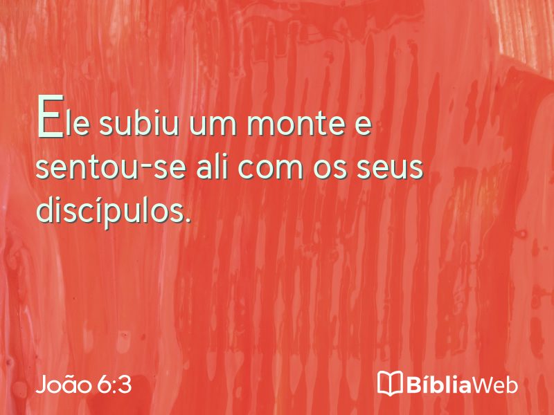 João 6:3 em imagem para compartilhar