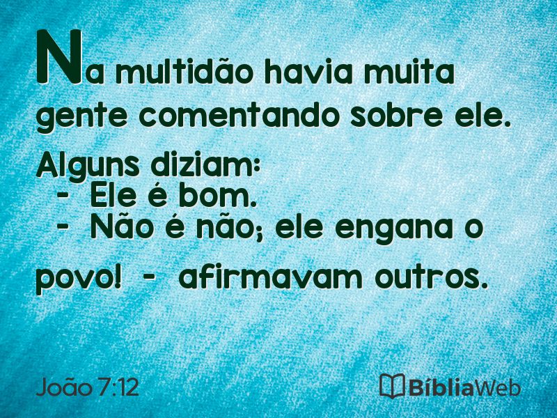 João 7:12 em imagem para compartilhar