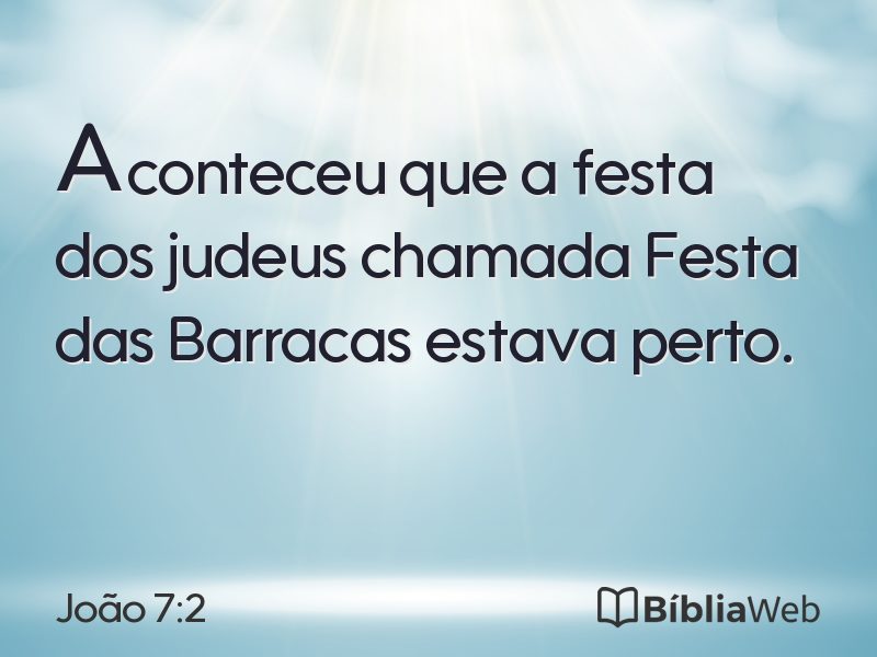 João 7:2 em imagem para compartilhar