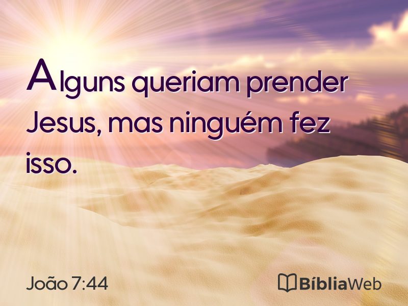 João 7:44 em imagem para compartilhar