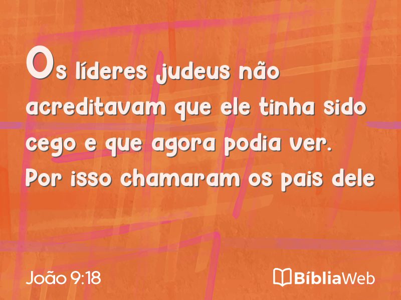João 9:18 em imagem para compartilhar