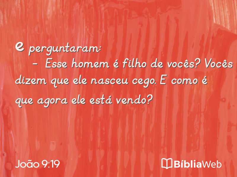 João 9:19 em imagem para compartilhar