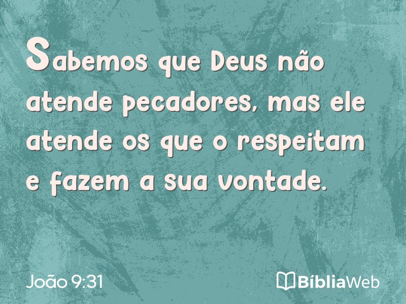 João 9:31 em imagem para compartilhar
