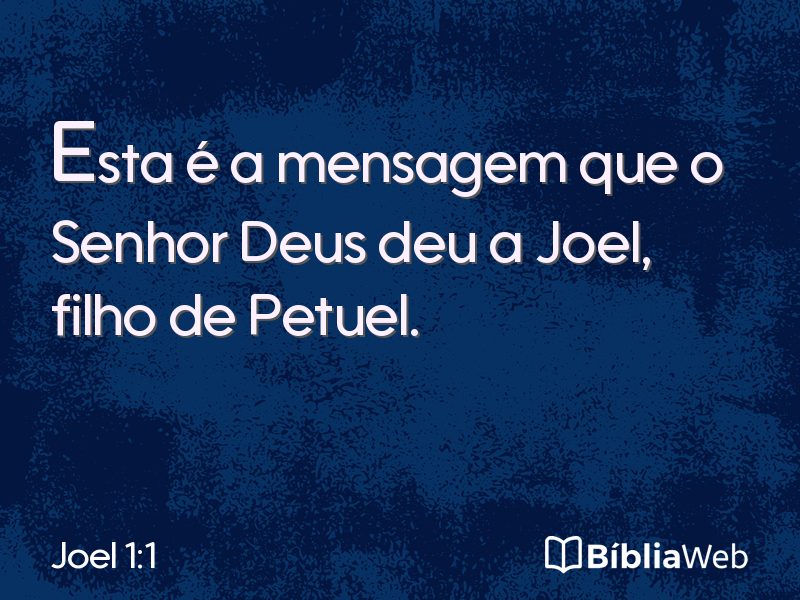 Joel 1:1 em imagem para compartilhar