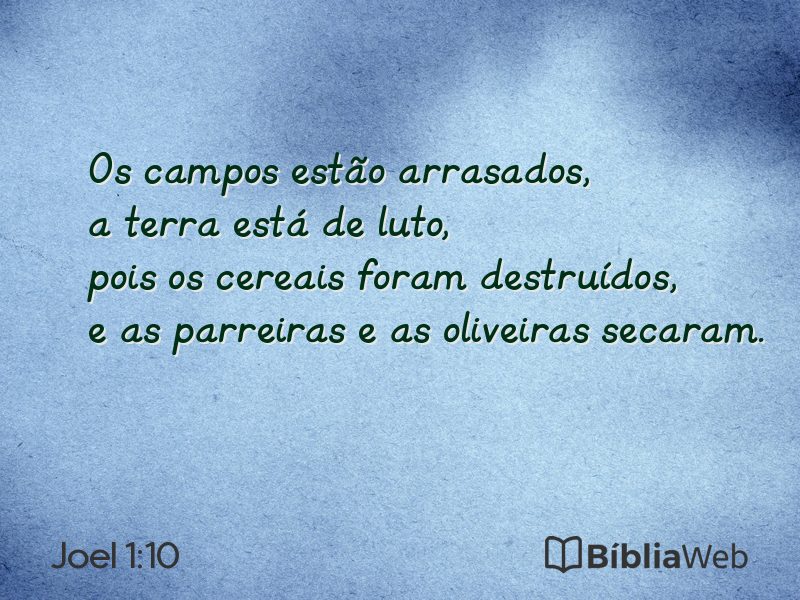 Joel 1:10 em imagem para compartilhar