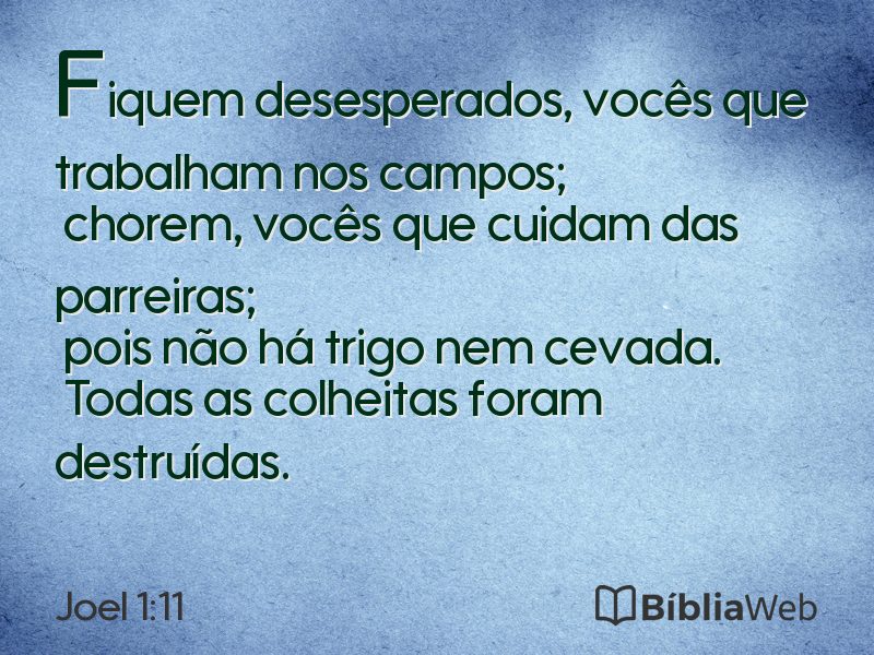 Joel 1:11 em imagem para compartilhar