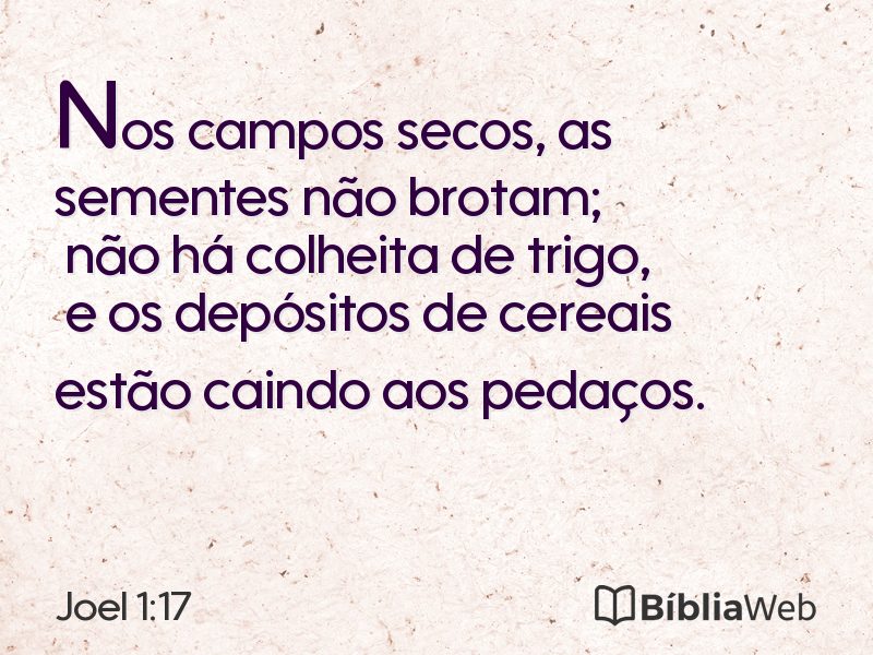 Joel 1:17 em imagem para compartilhar