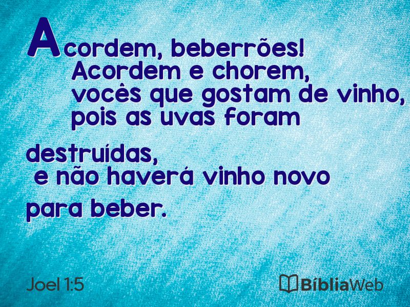 Joel 1:5 em imagem para compartilhar