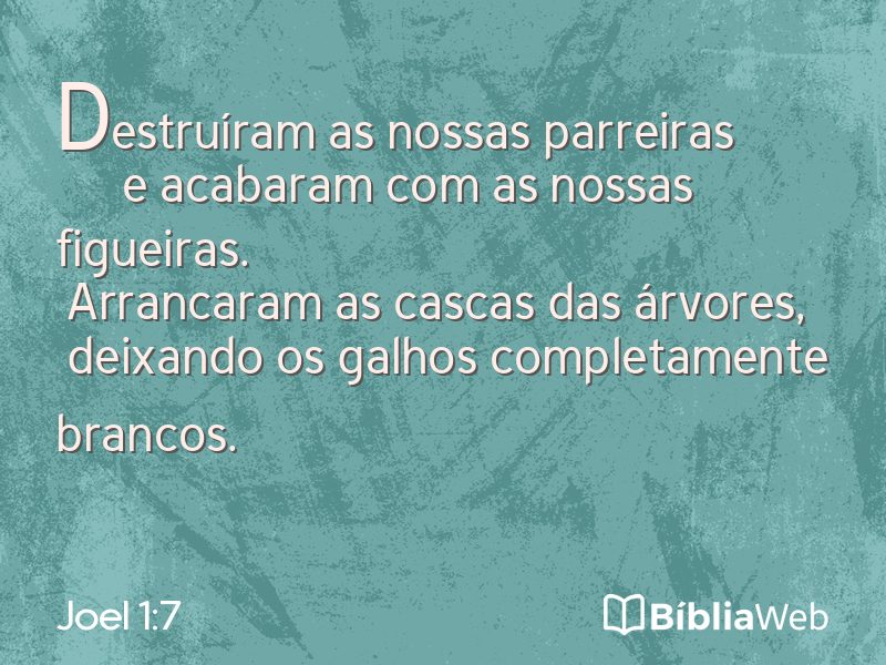 Joel 1:7 em imagem para compartilhar