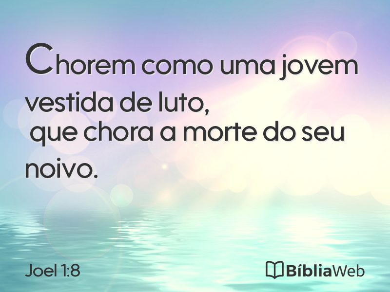 Joel 1:8 em imagem para compartilhar