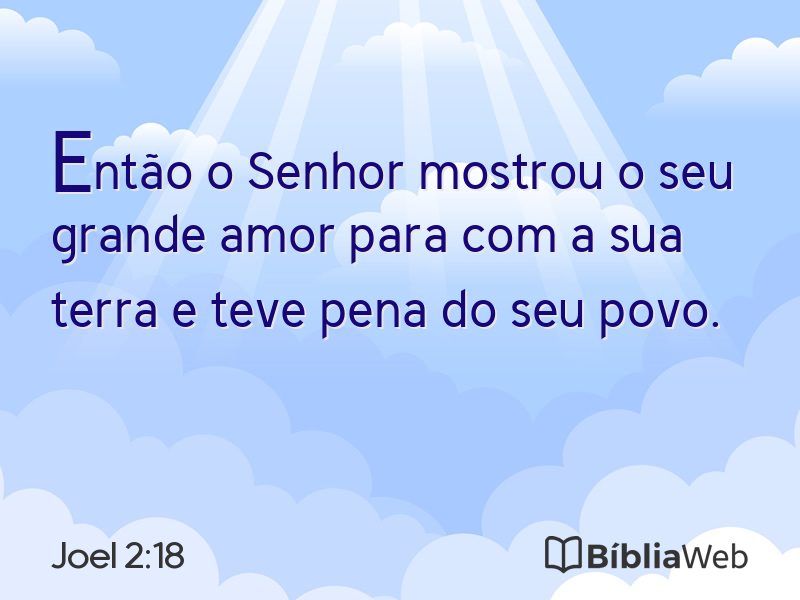 Joel 2:18 em imagem para compartilhar