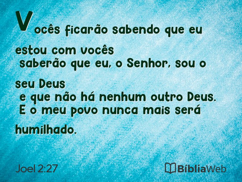 Joel 2:27 em imagem para compartilhar