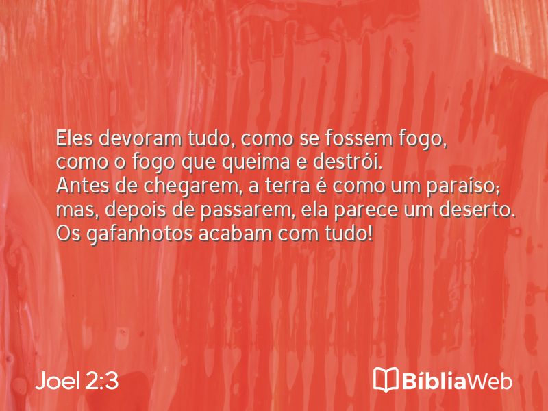 Joel 2:3 em imagem para compartilhar