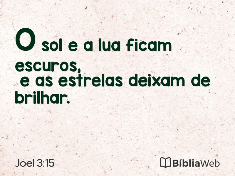 Joel 3:15 em imagem para compartilhar