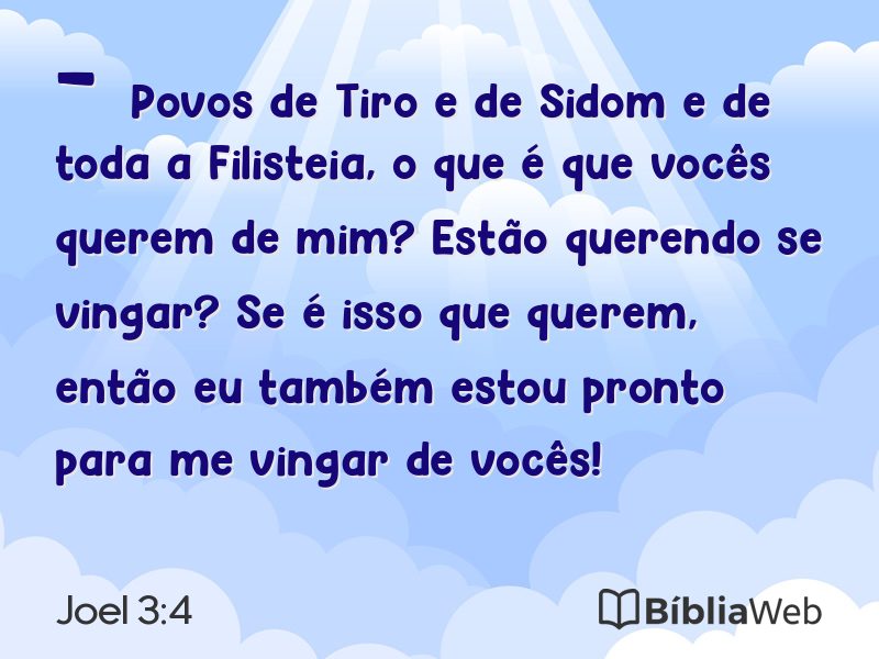 Joel 3:4 em imagem para compartilhar