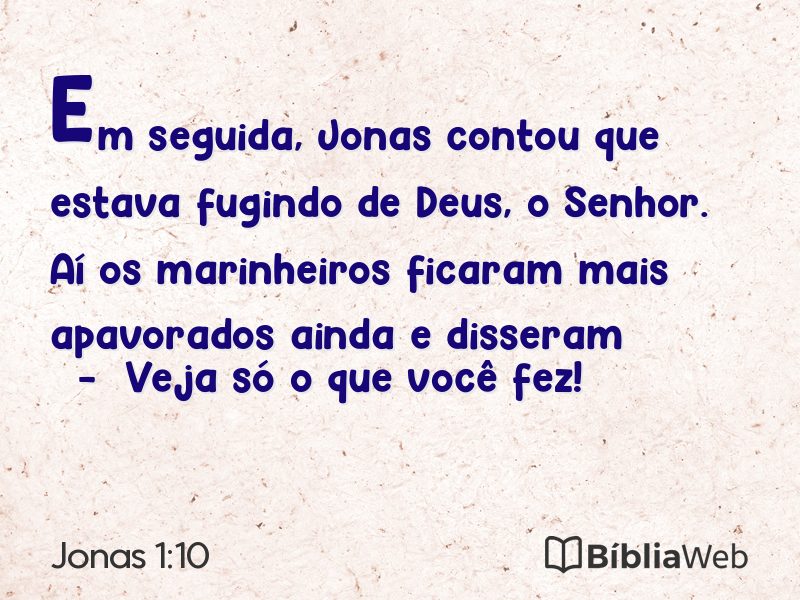 Jonas 1:10 em imagem para compartilhar