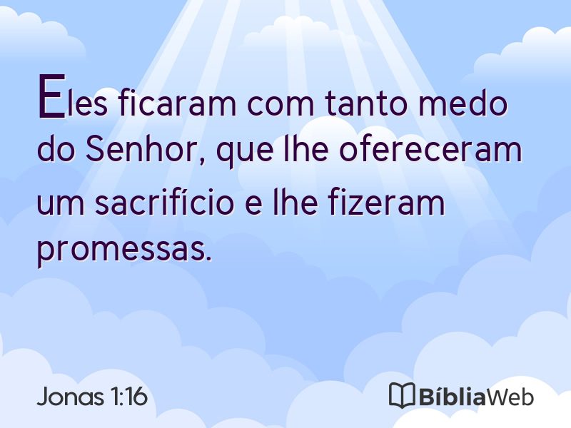 Jonas 1:16 em imagem para compartilhar