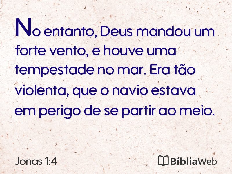 Jonas 1:4 em imagem para compartilhar
