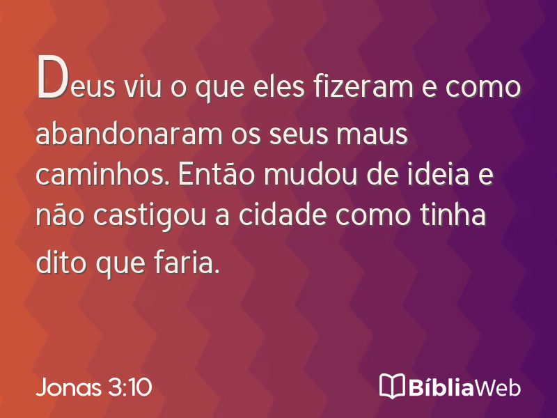 Jonas 3:10 em imagem para compartilhar