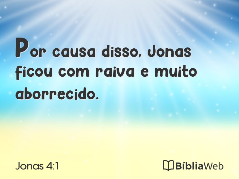 Jonas 4:1 em imagem para compartilhar