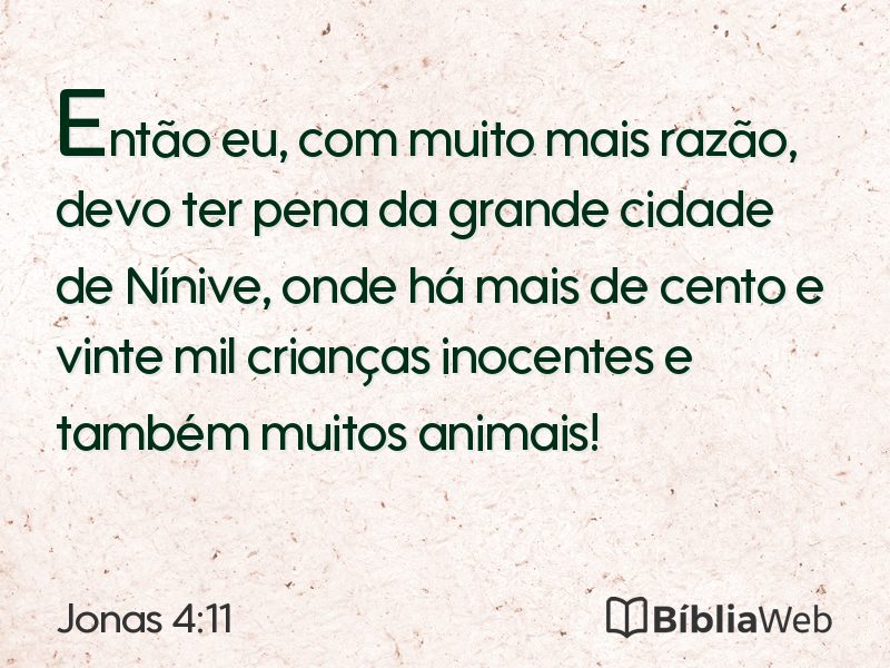 Jonas 4:11 em imagem para compartilhar