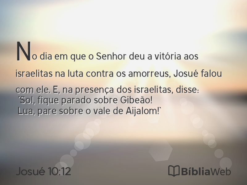 Josué 10:12 em imagem para compartilhar