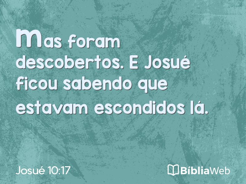 Josué 10:17 em imagem para compartilhar
