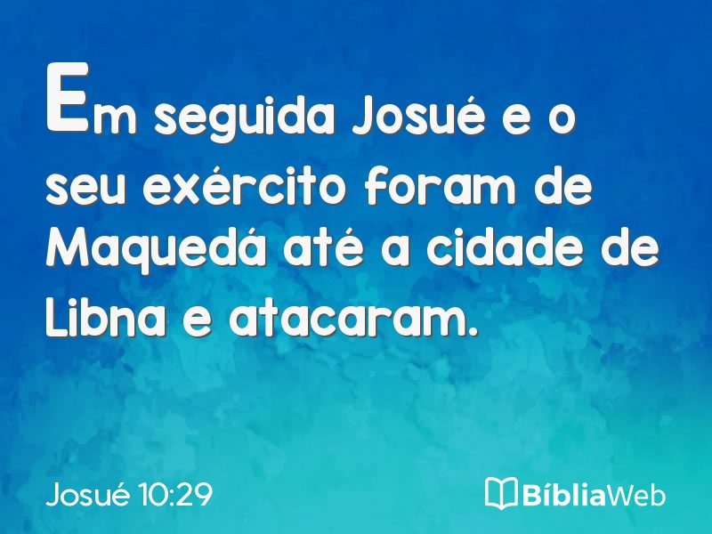 Josué 10:29 em imagem para compartilhar