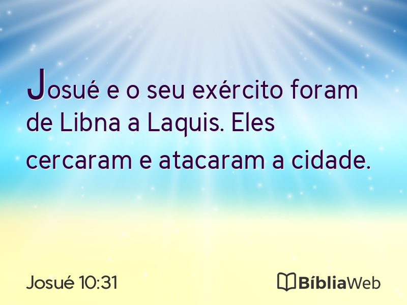 Josué 10:31 em imagem para compartilhar